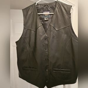 Cripple Creek Men's Leather Vest Size XXL